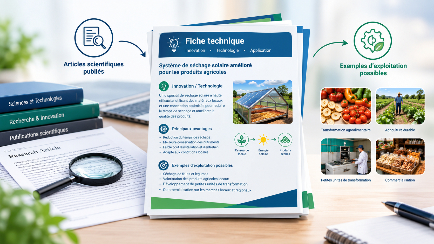 Bandeau des fiches techniques du CNRST